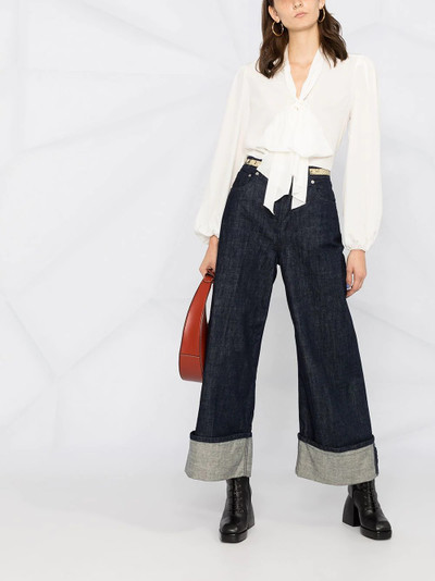 See by Chloé halterneck silk blouse outlook