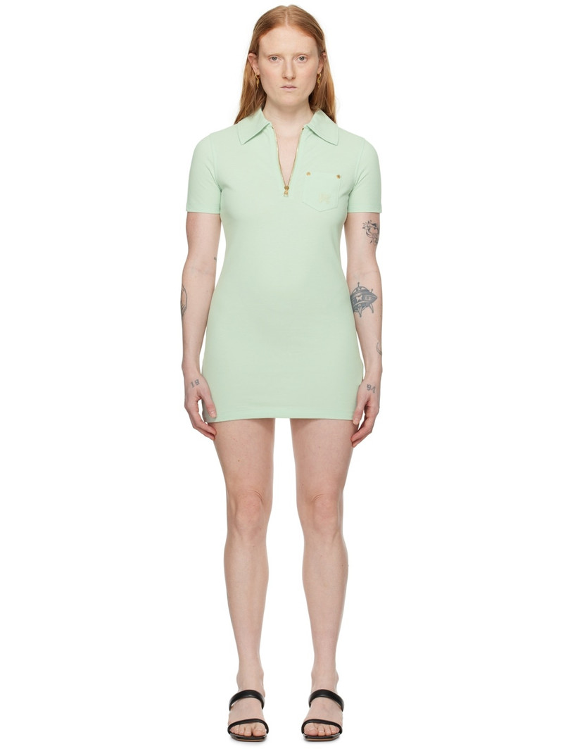 Green Half-Zip Minidress 1