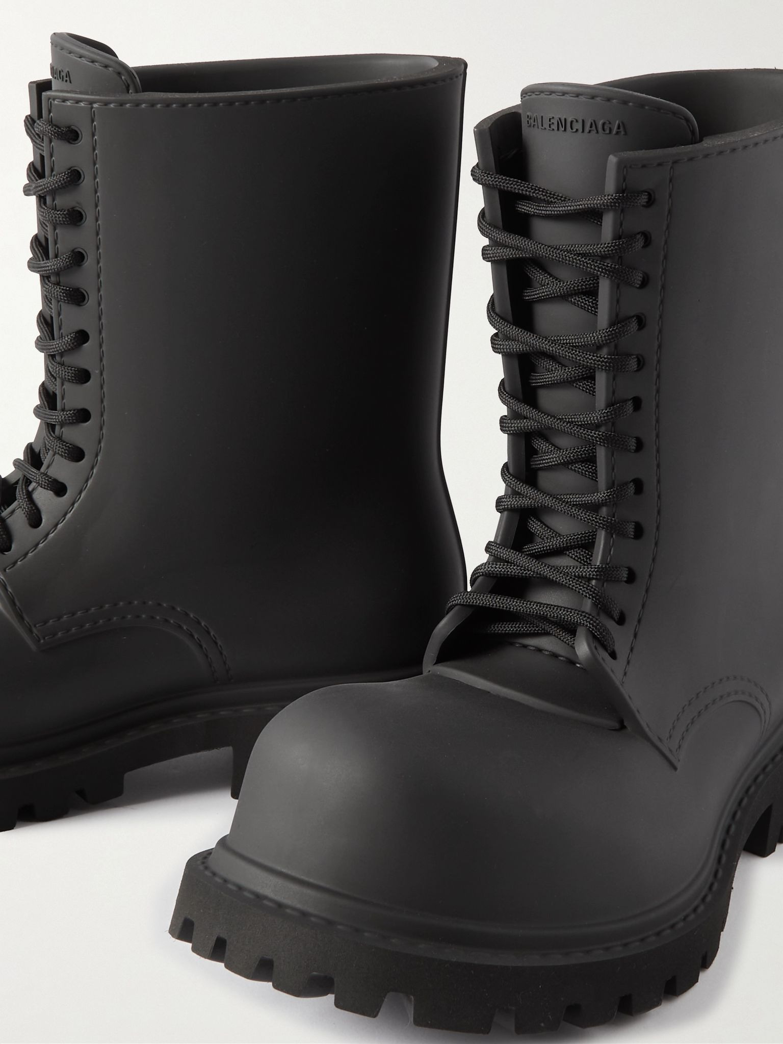 EVA Lace-Up Boots Black - 6