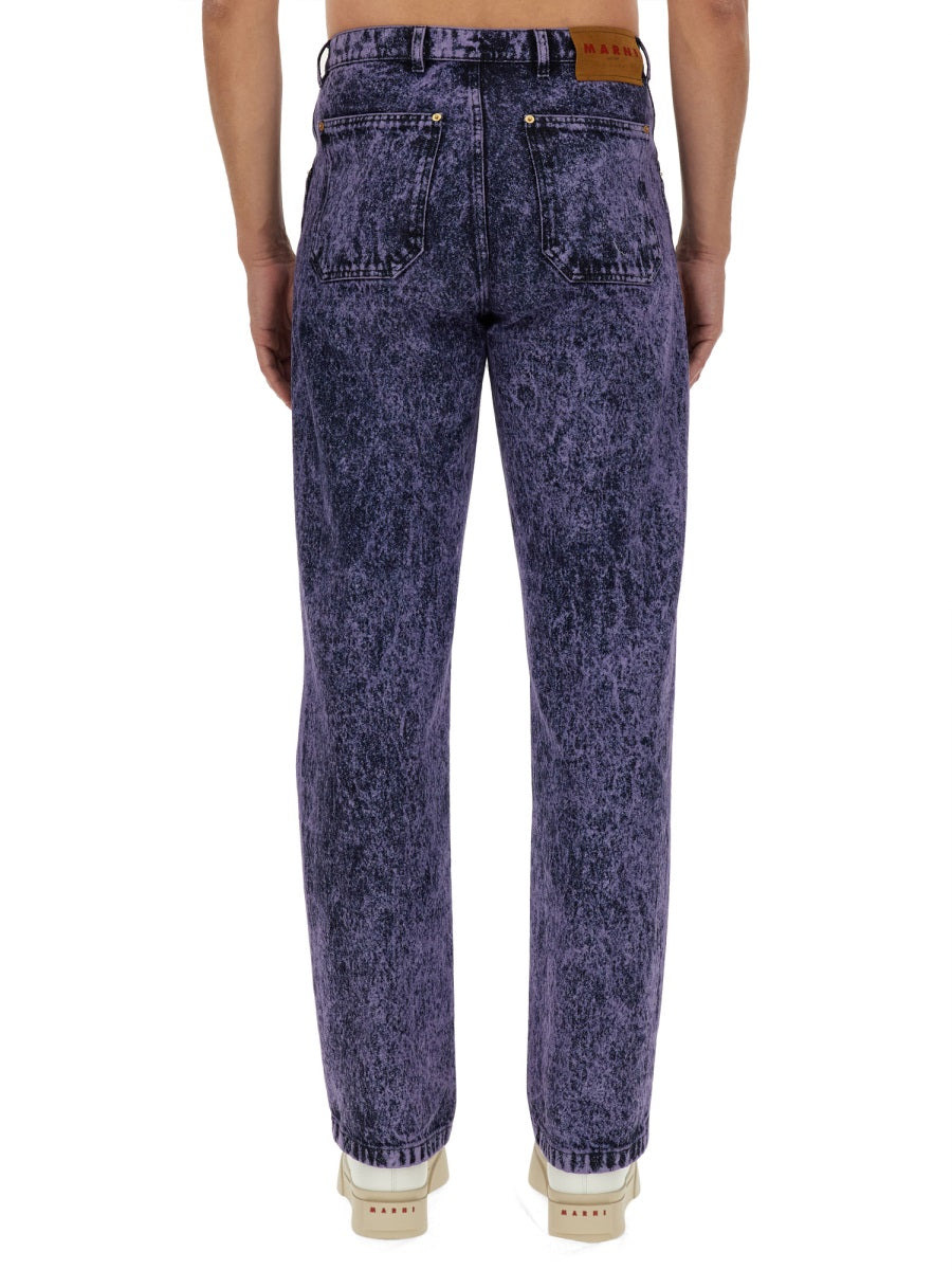 Marni Men Marbled Effect Jeans - 3