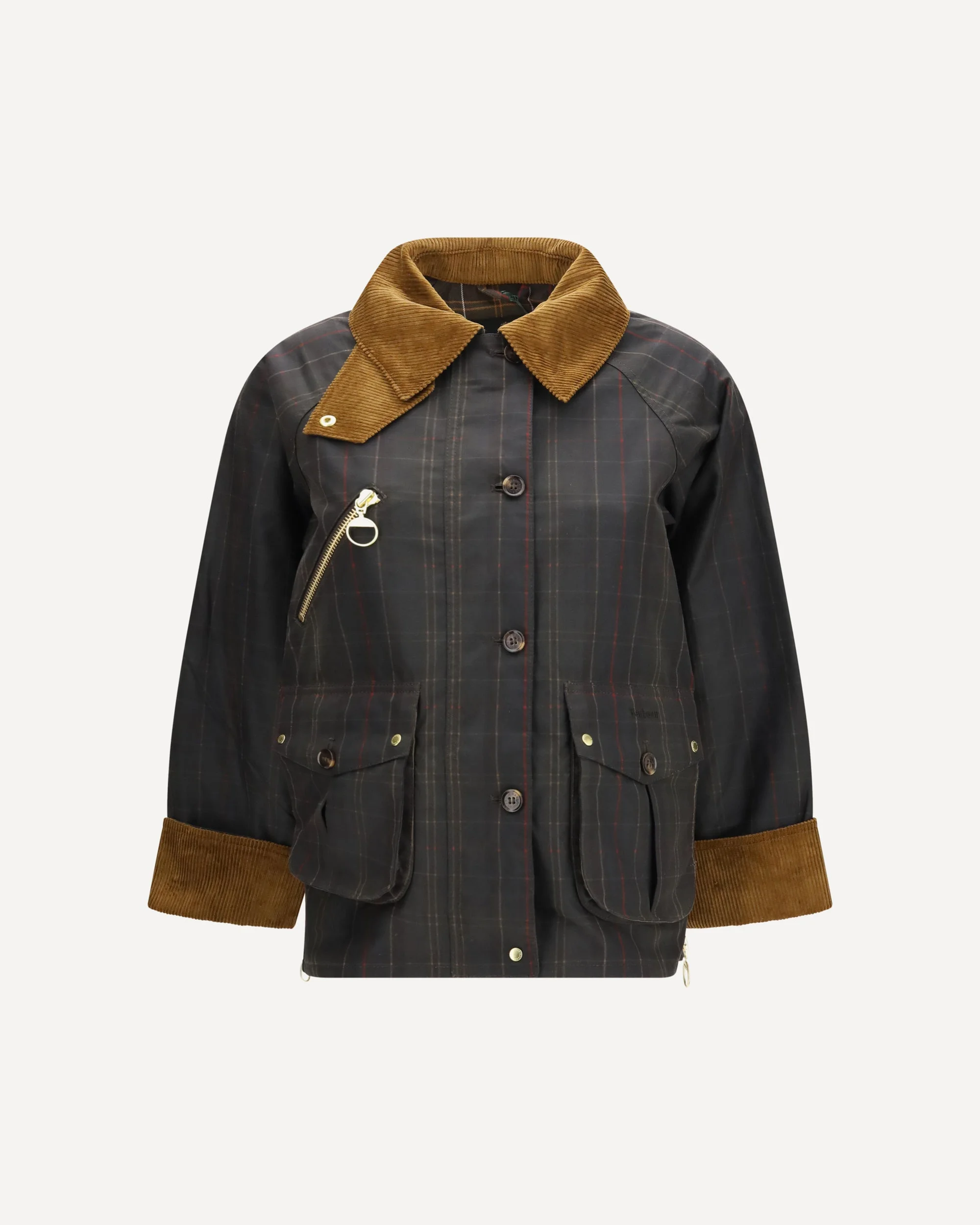 Marena check waxed Jacket - 1