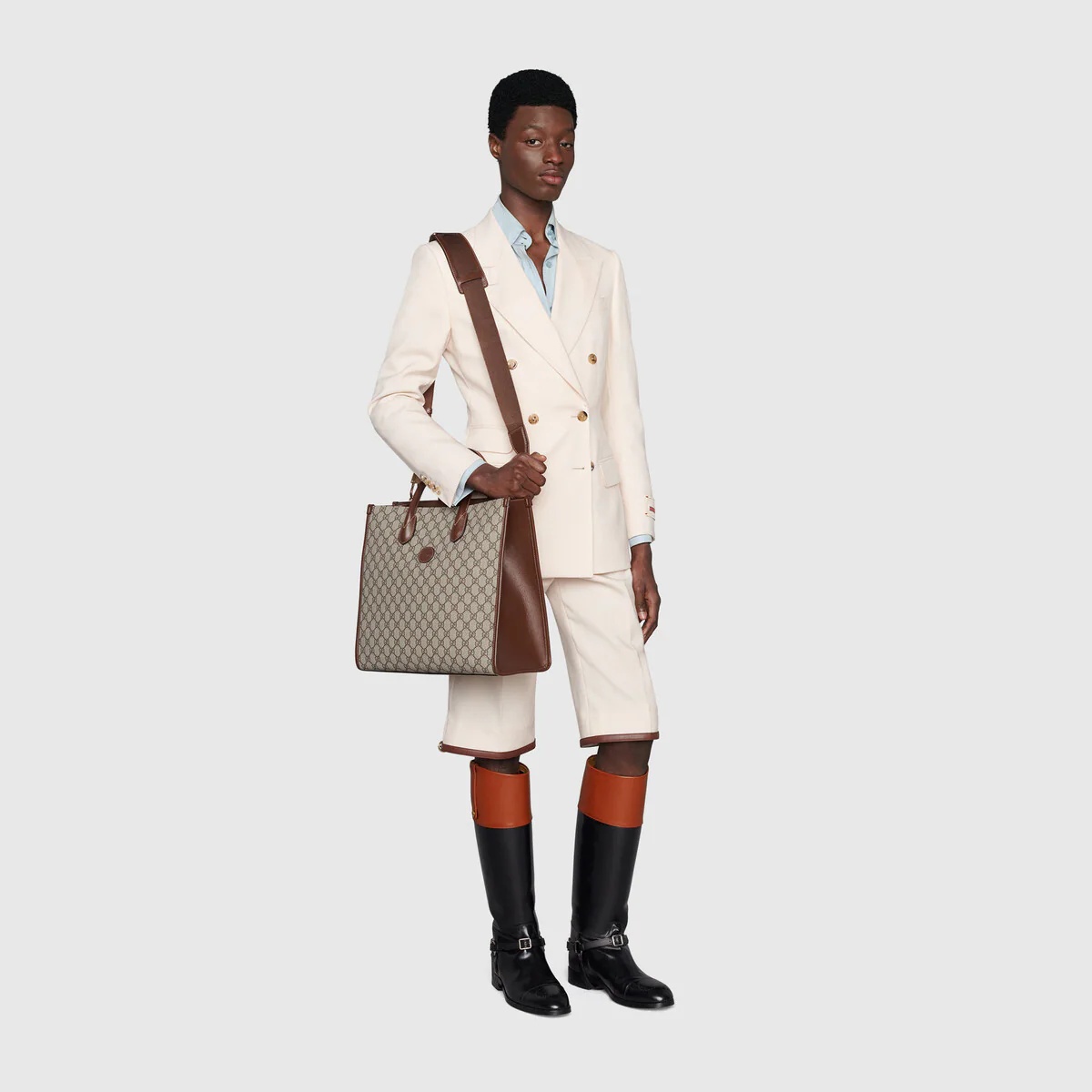 Medium tote with Interlocking G - 10