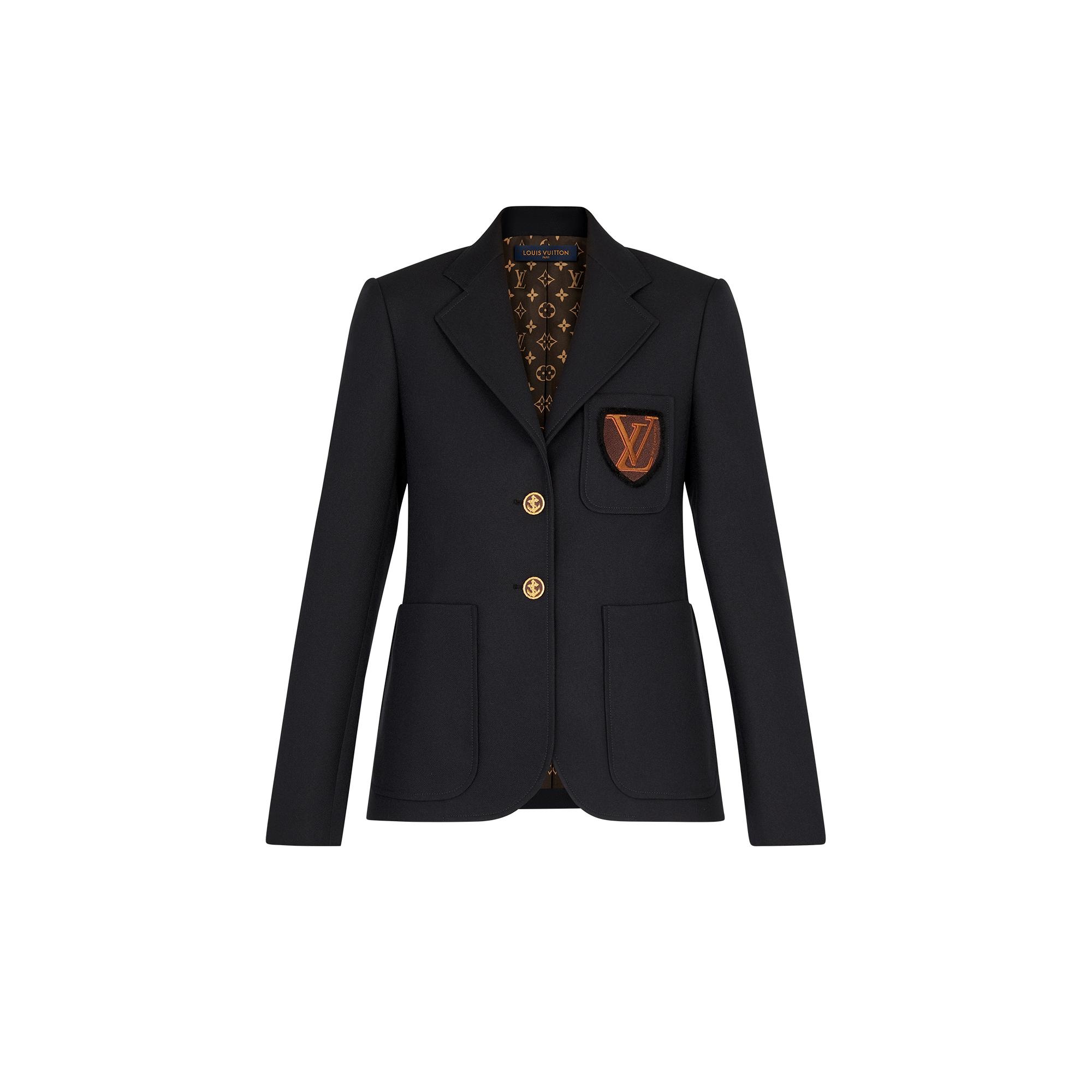 Lv Patch Pocket Blazer Jacket - 1