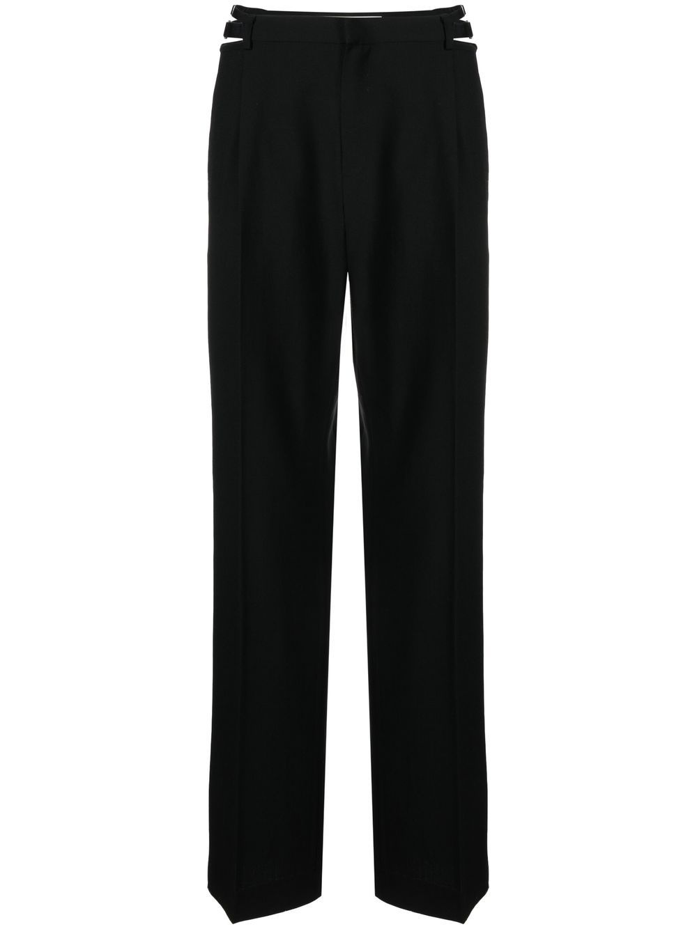 Lingerie cut-out wool trousers - 1