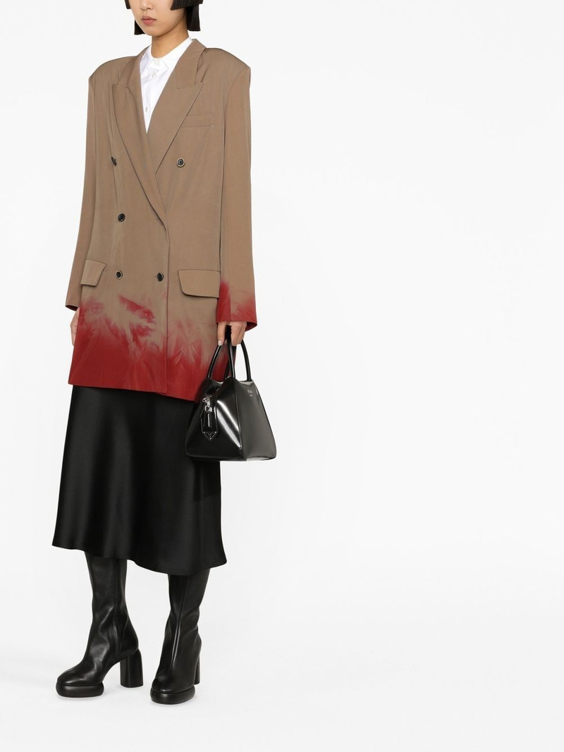 Maison Margiela bias-cut satin midi skirt outlook