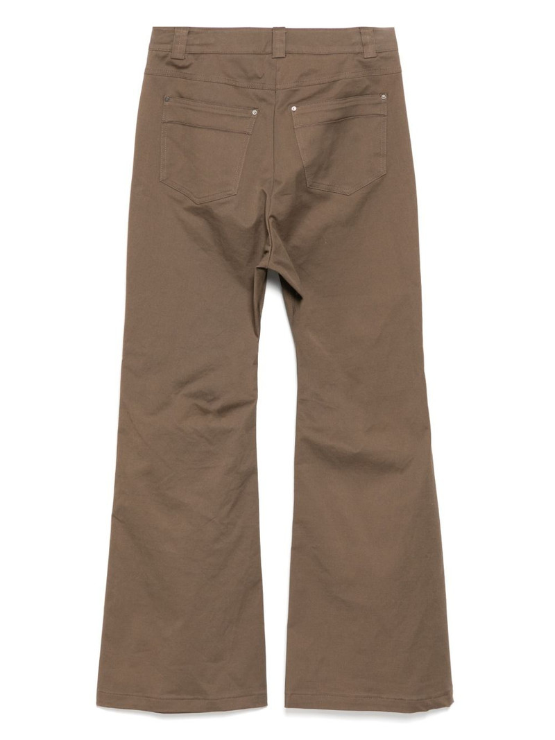 LOW CLASSIC pin tuck bootcut pants outlook