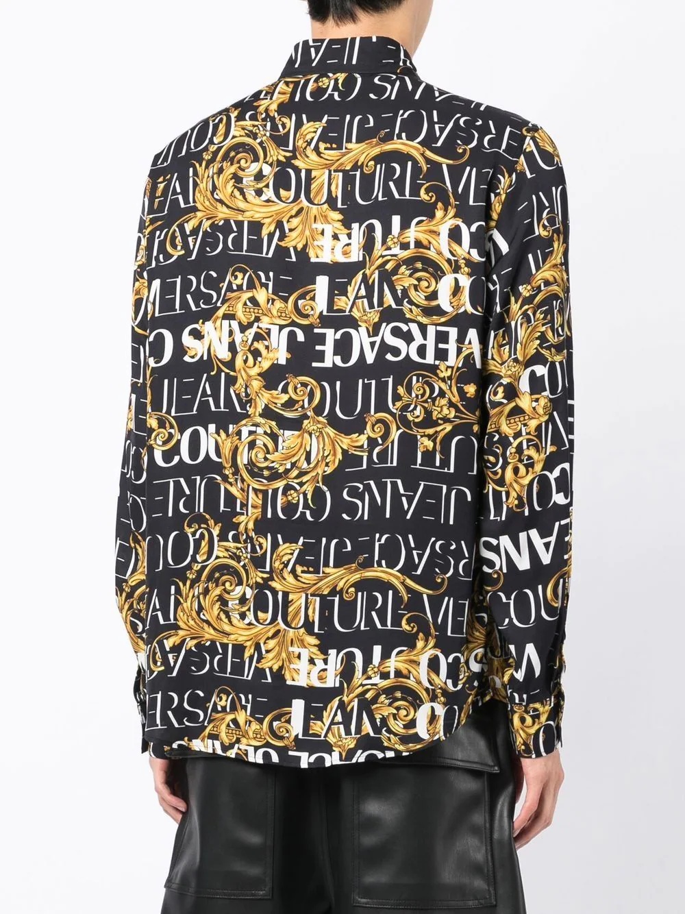 all-over logo-print shirt - 4