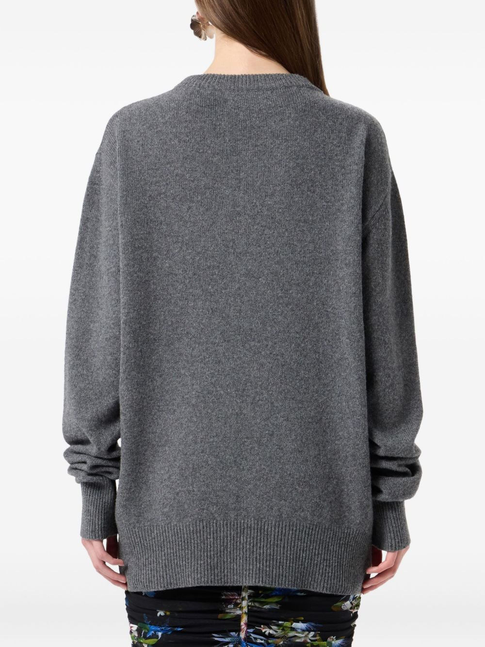 floral-beaded sweater - 4