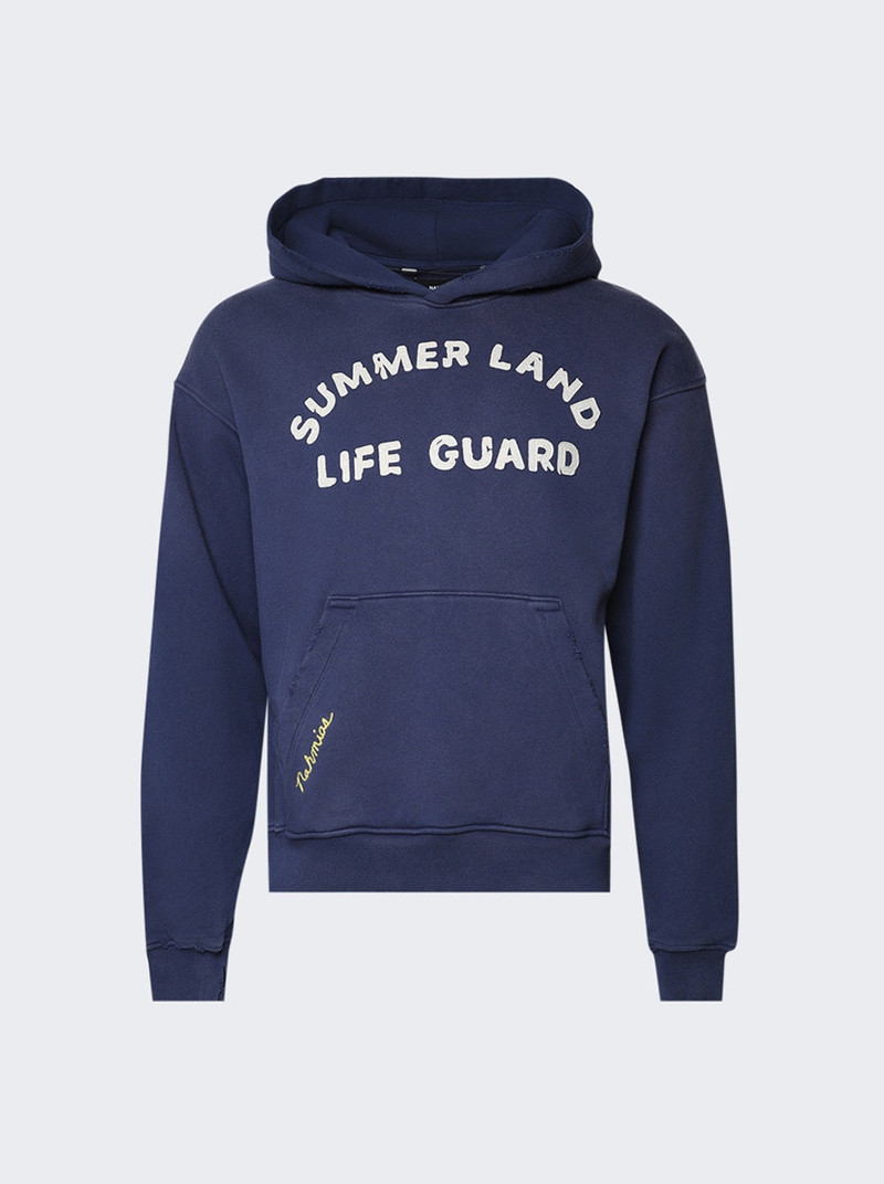 Life Guard Hoodie Worn Navy 1