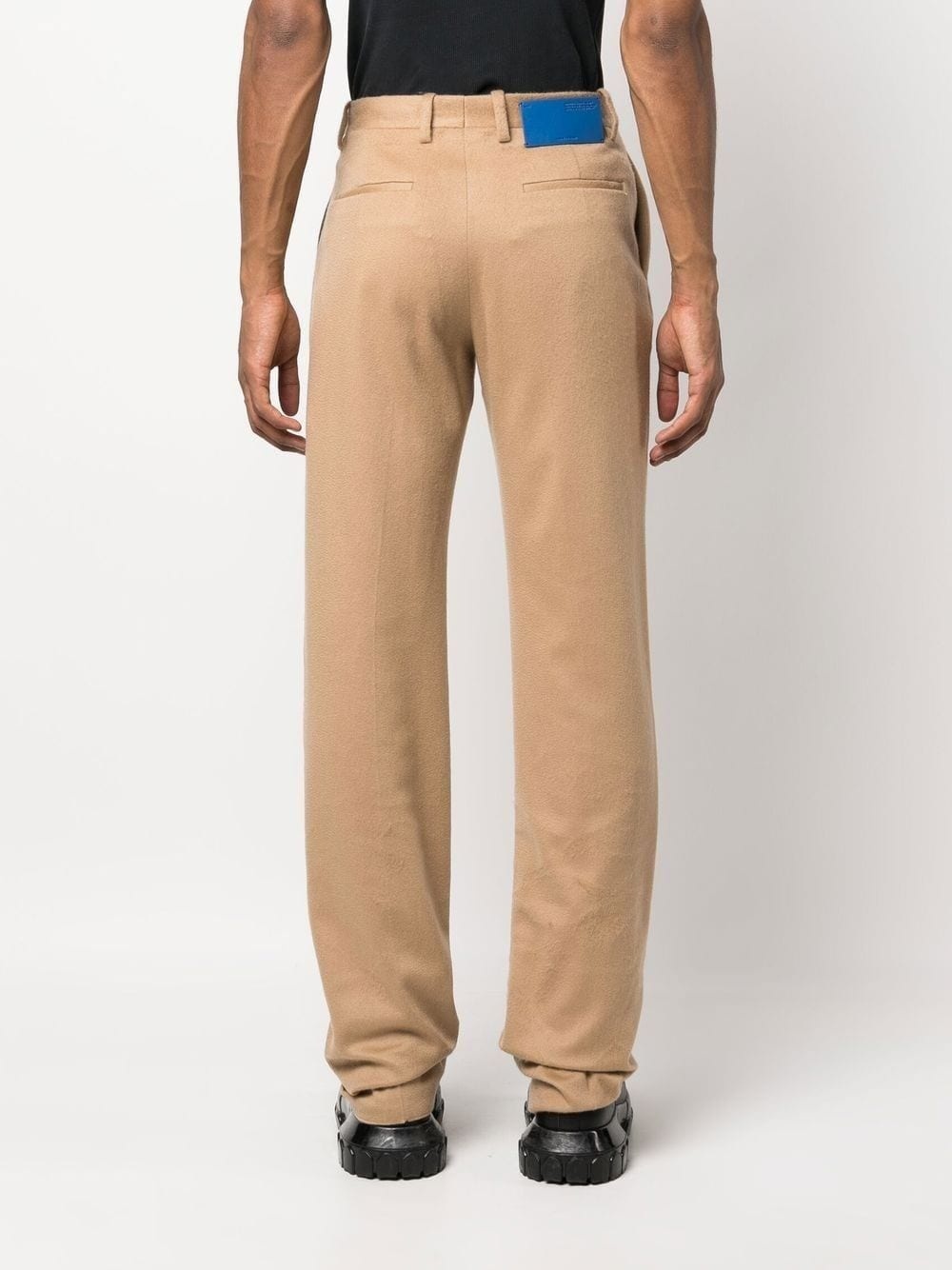 slim-cut tailored cashmere trousers - 4