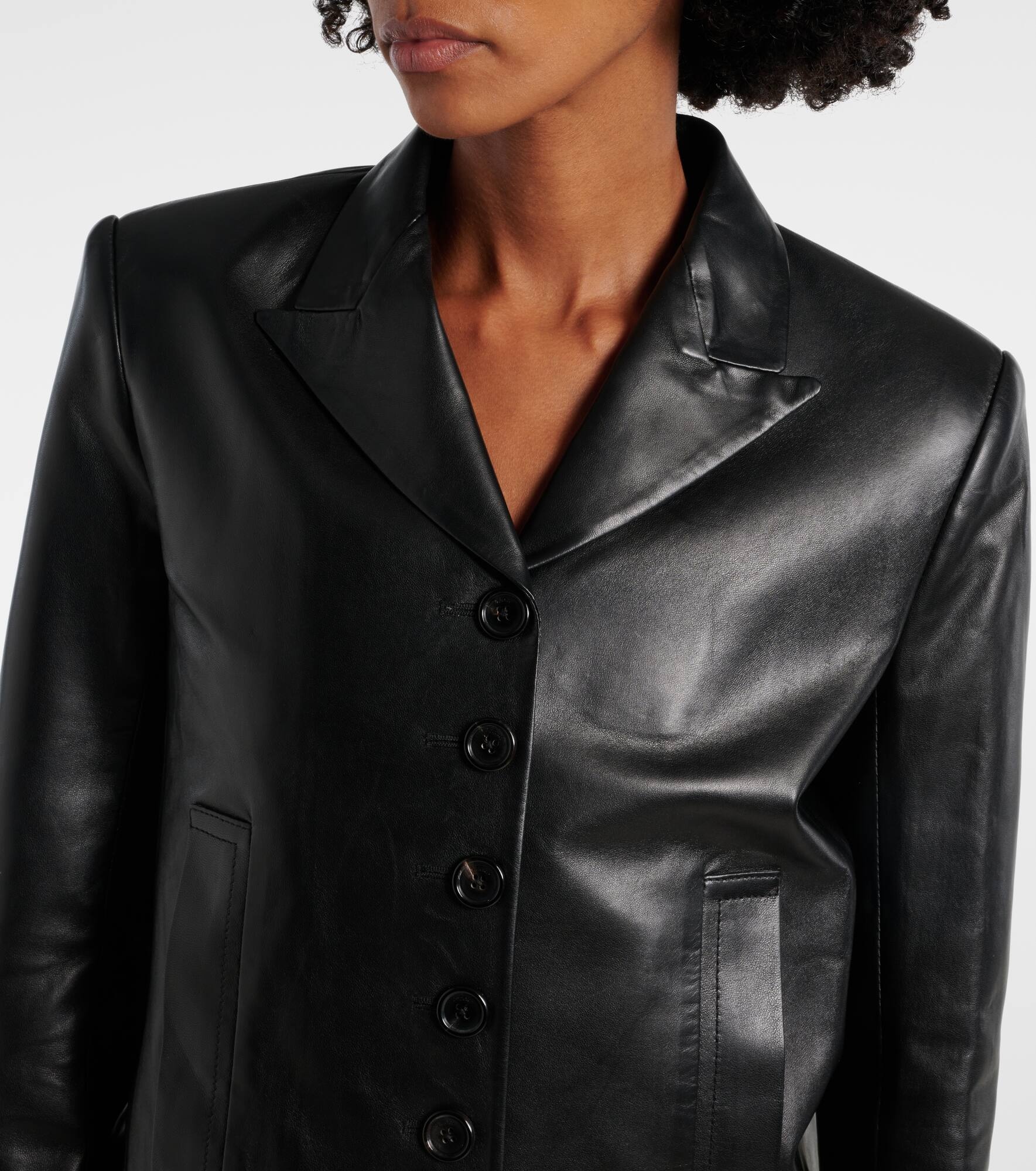 Saraphina leather blazer - 4