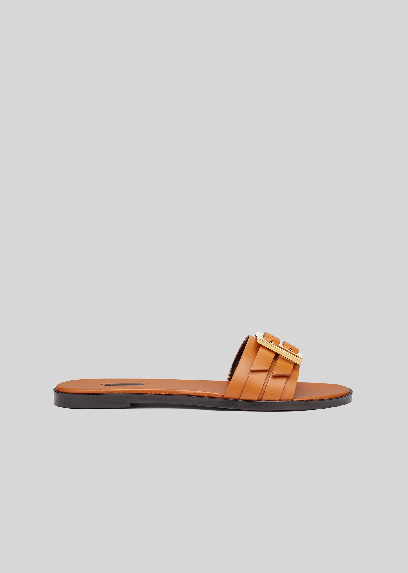 Meander Leather Slides - 1