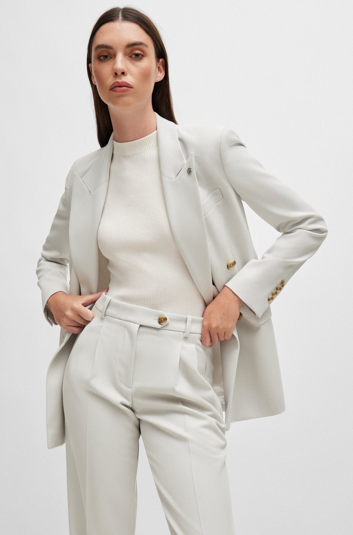 FORMAL TROUSERS IN A HEAVYWEIGHT WOOL BLEND - 5