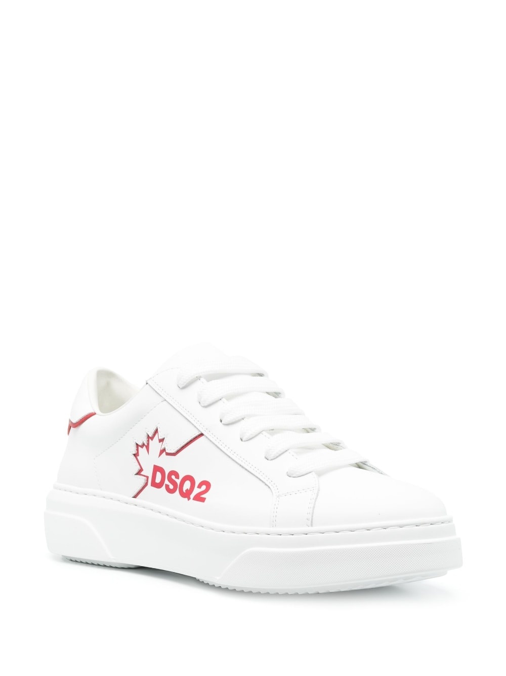 logo-print low-top sneakers - 2