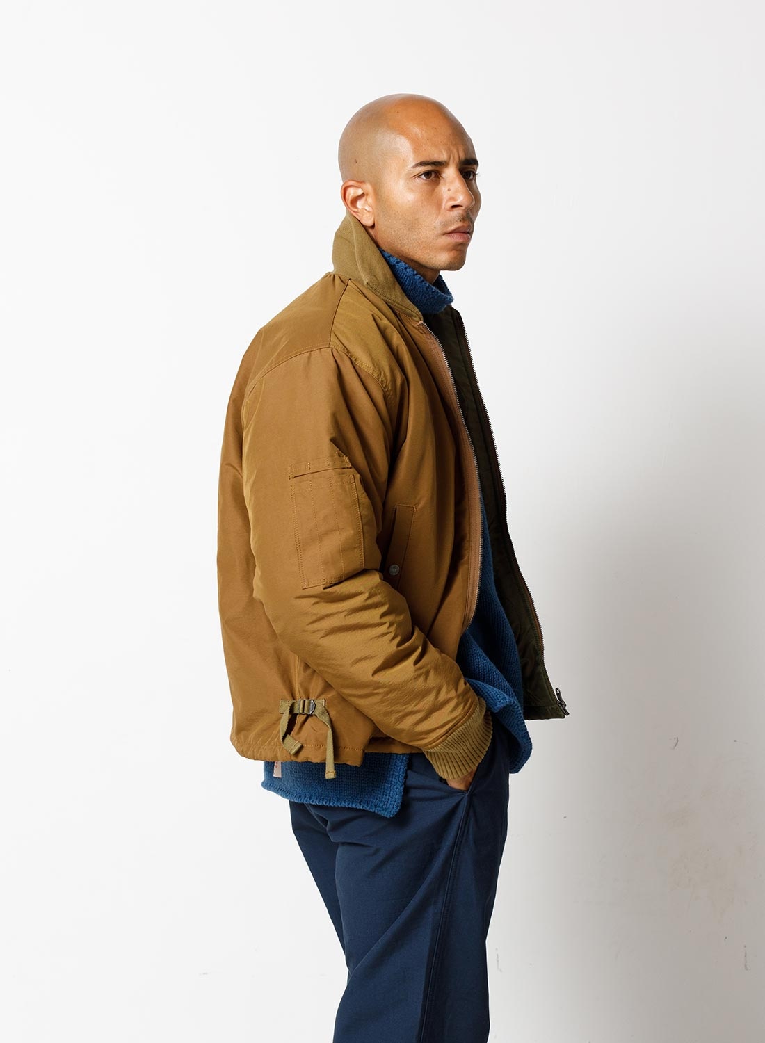 Tank Jacket in Tan - 2