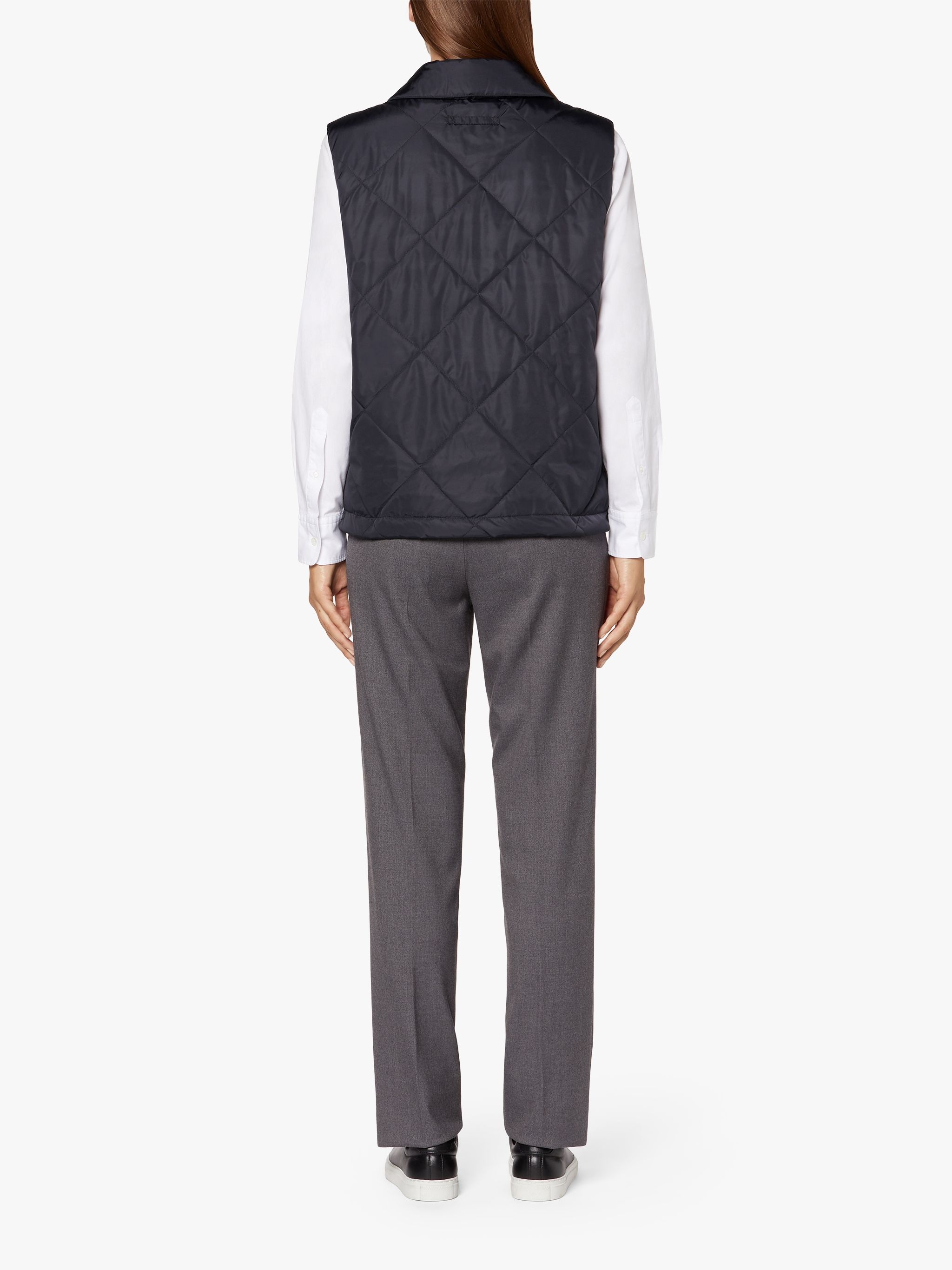 ANNABEL NAVY NYLON LINER VEST | LQV-005 - 4