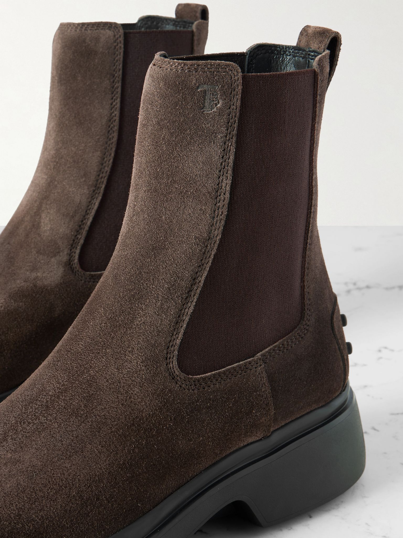 Gomma suede Chelsea boots Dark brown - 4