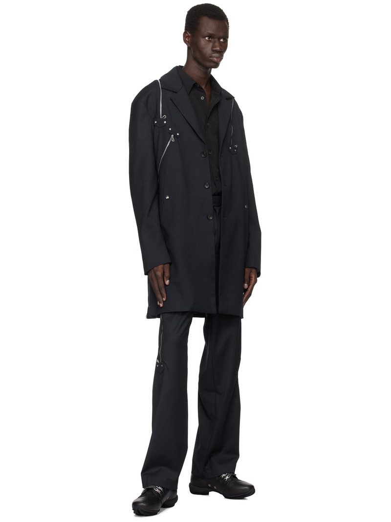 Kiko Kostadinov Navy Knox Multi Zip Blazer outlook