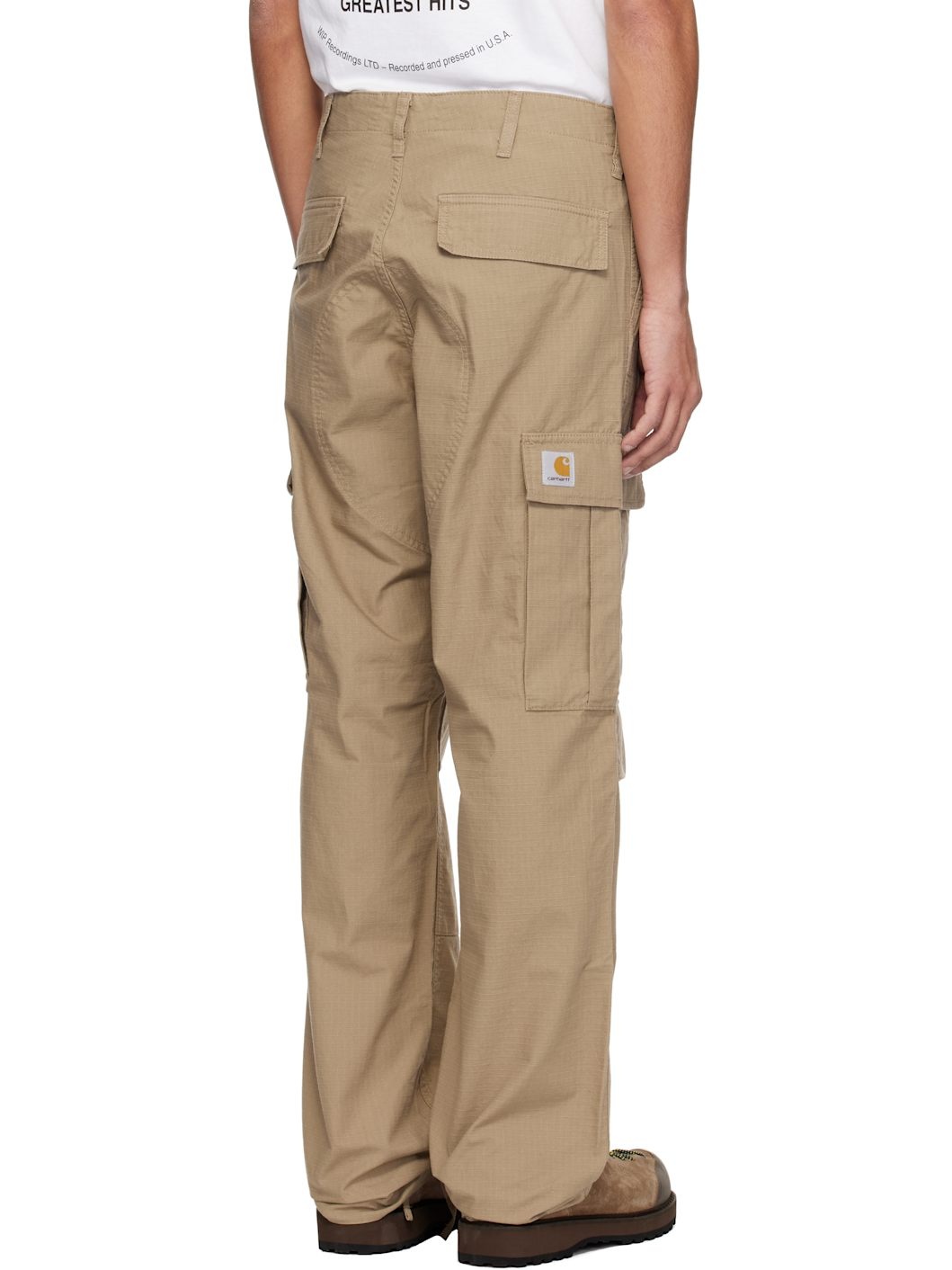 Tan Regular Cargo Pants - 3