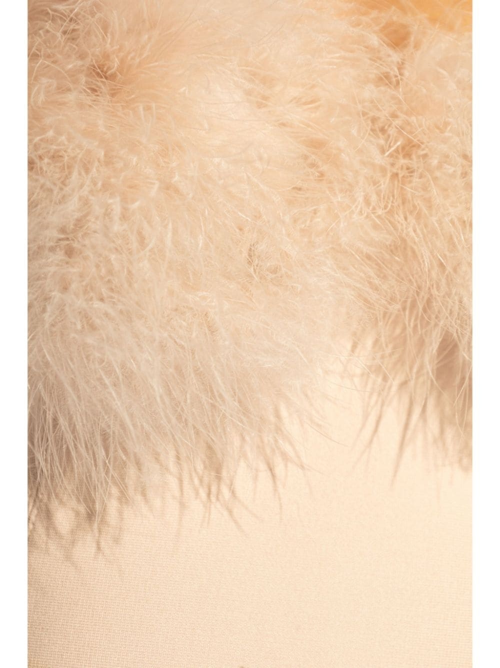 faux-fur detail mini dress - 5