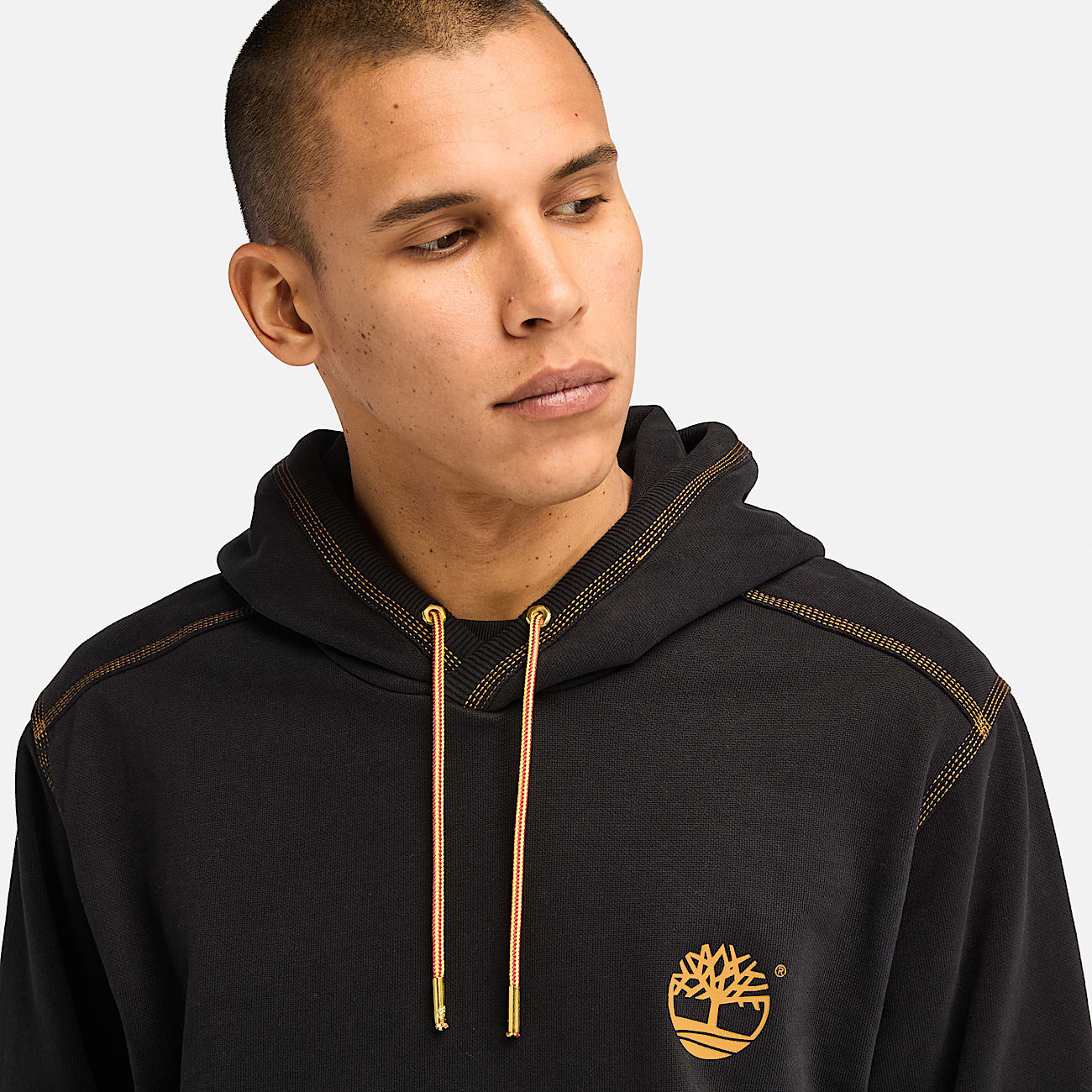 Men's Contrast Stitch Logo Hoodie - 4