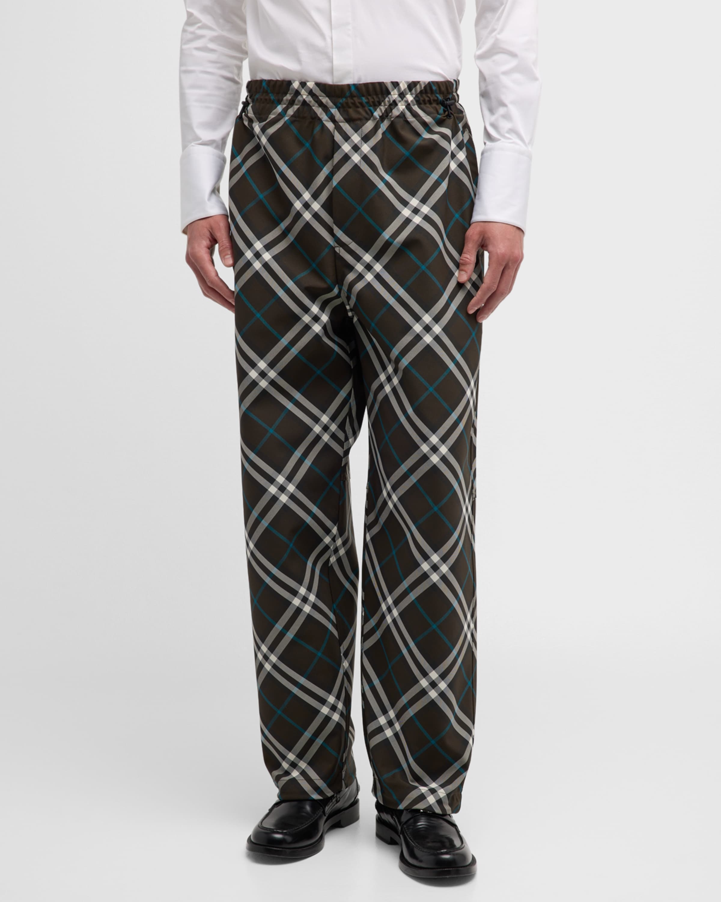 Men's IP Check Elastic-Waist Pants - 2