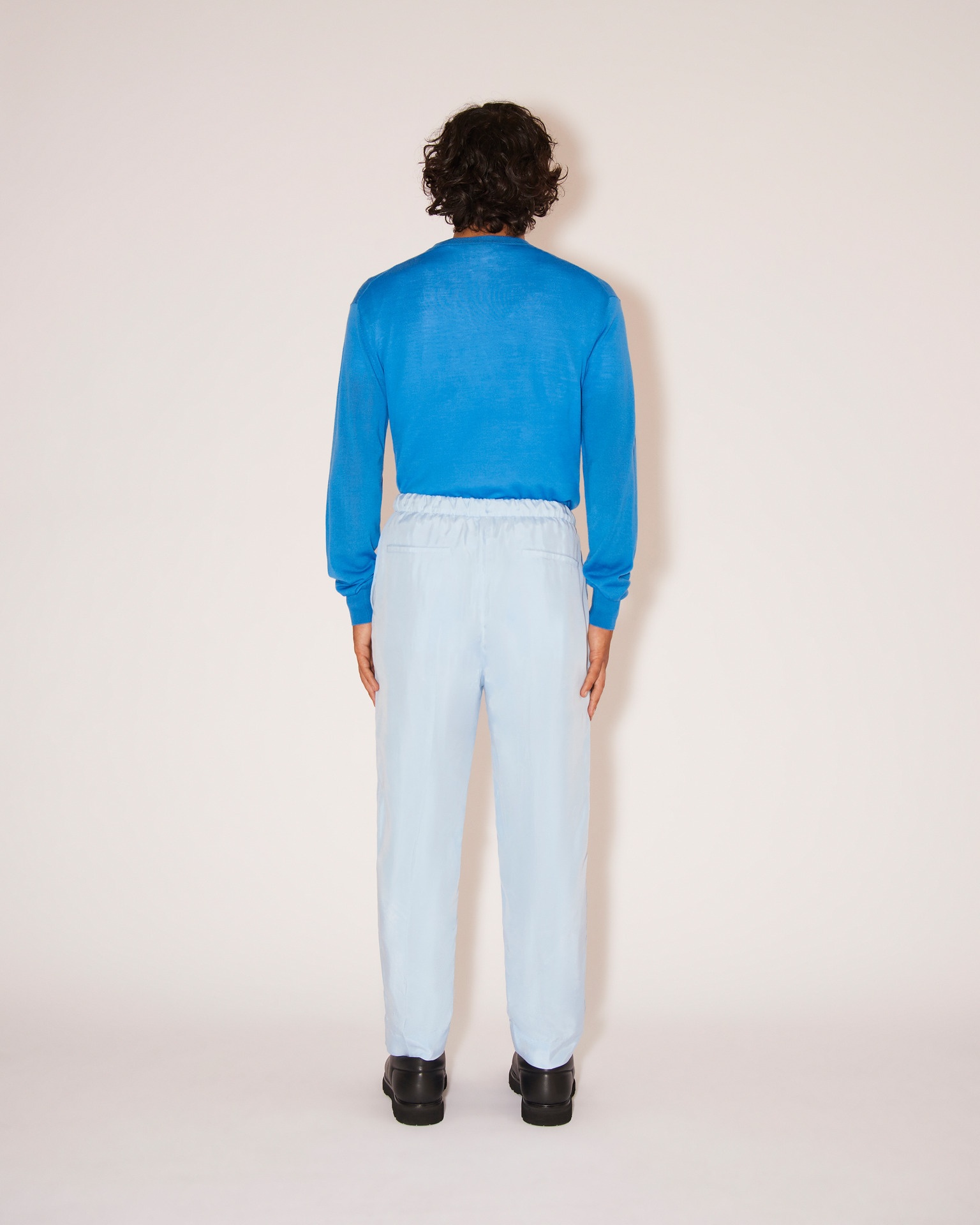 MADAN - Superfine merino sweater - Bright Blue - 3