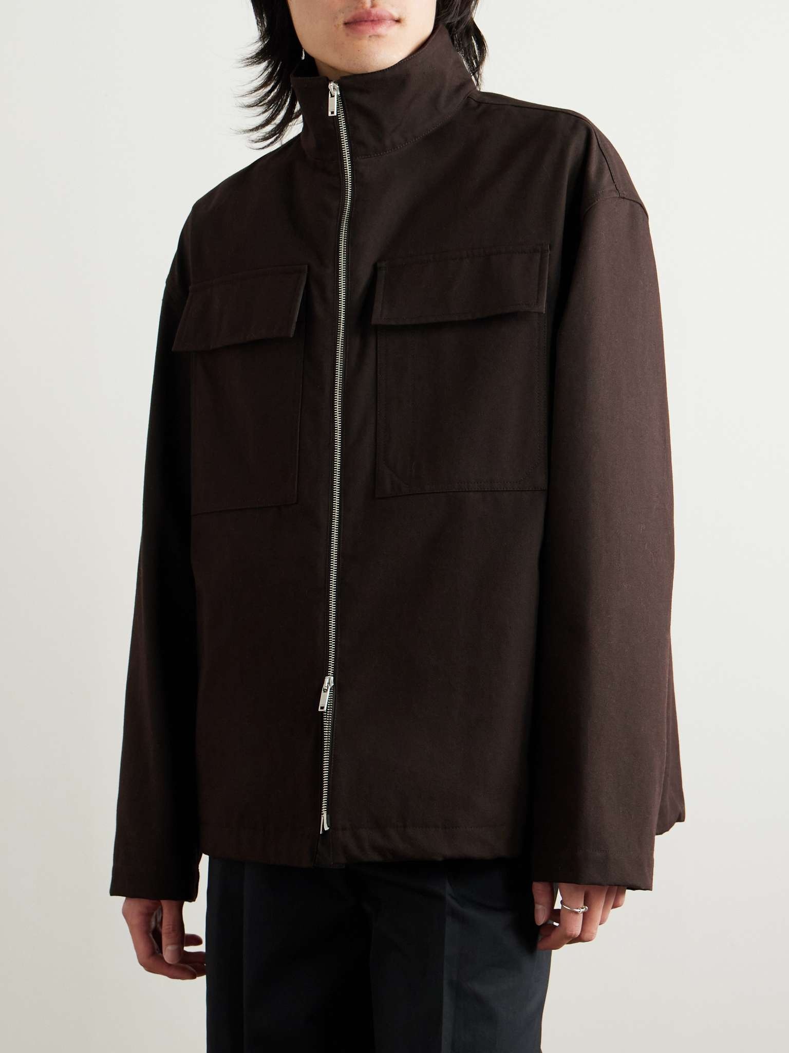Organic Cotton-Canvas Blouson Jacket - 3