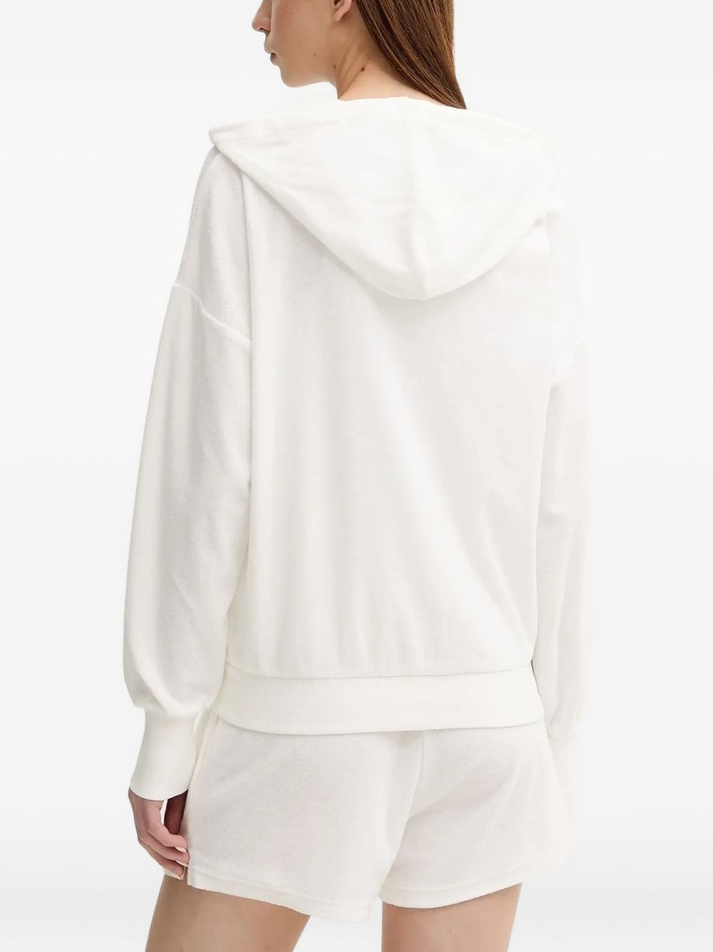 hooded zip-up top - 2