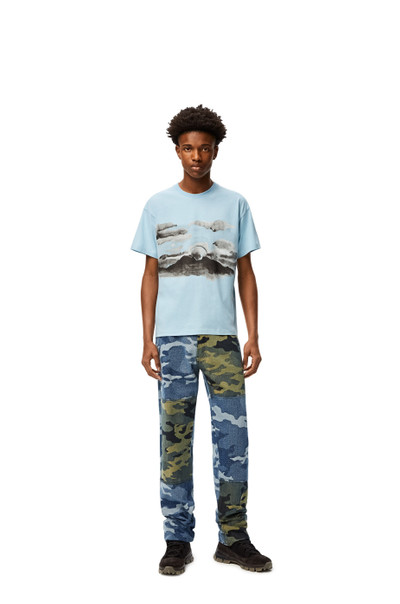 Loewe Blue moon print T-shirt in cotton outlook