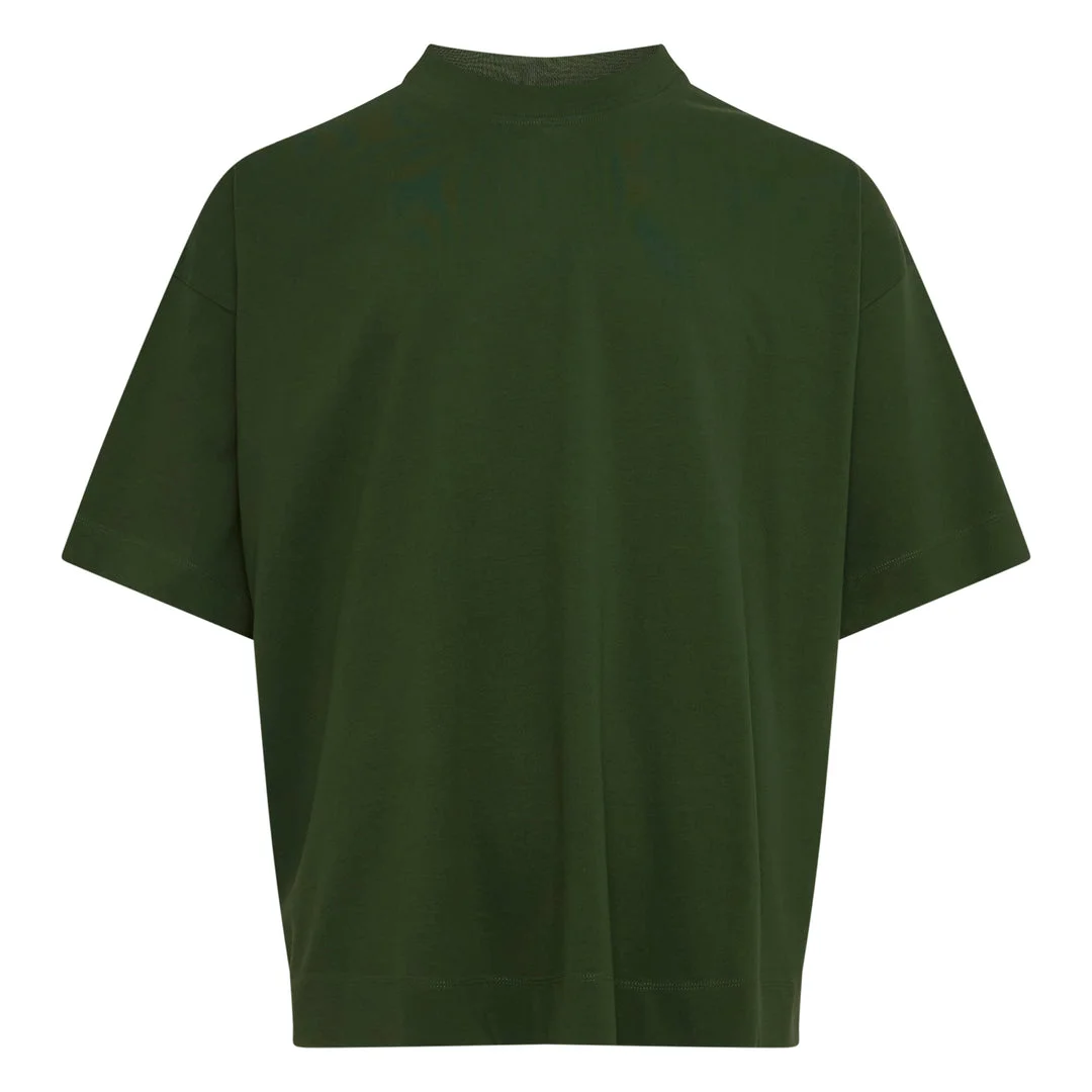 Oversized Mock Neck Tee - 1
