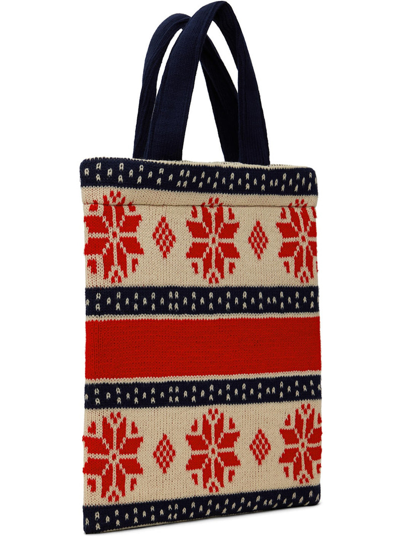 Comme des Garçons SHIRT Navy & Red 'Live Free' Tote outlook