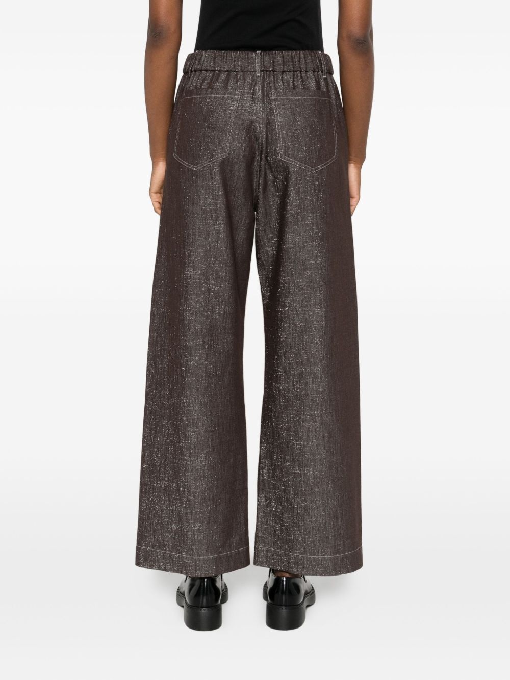 drawstring-waist trousers - 4