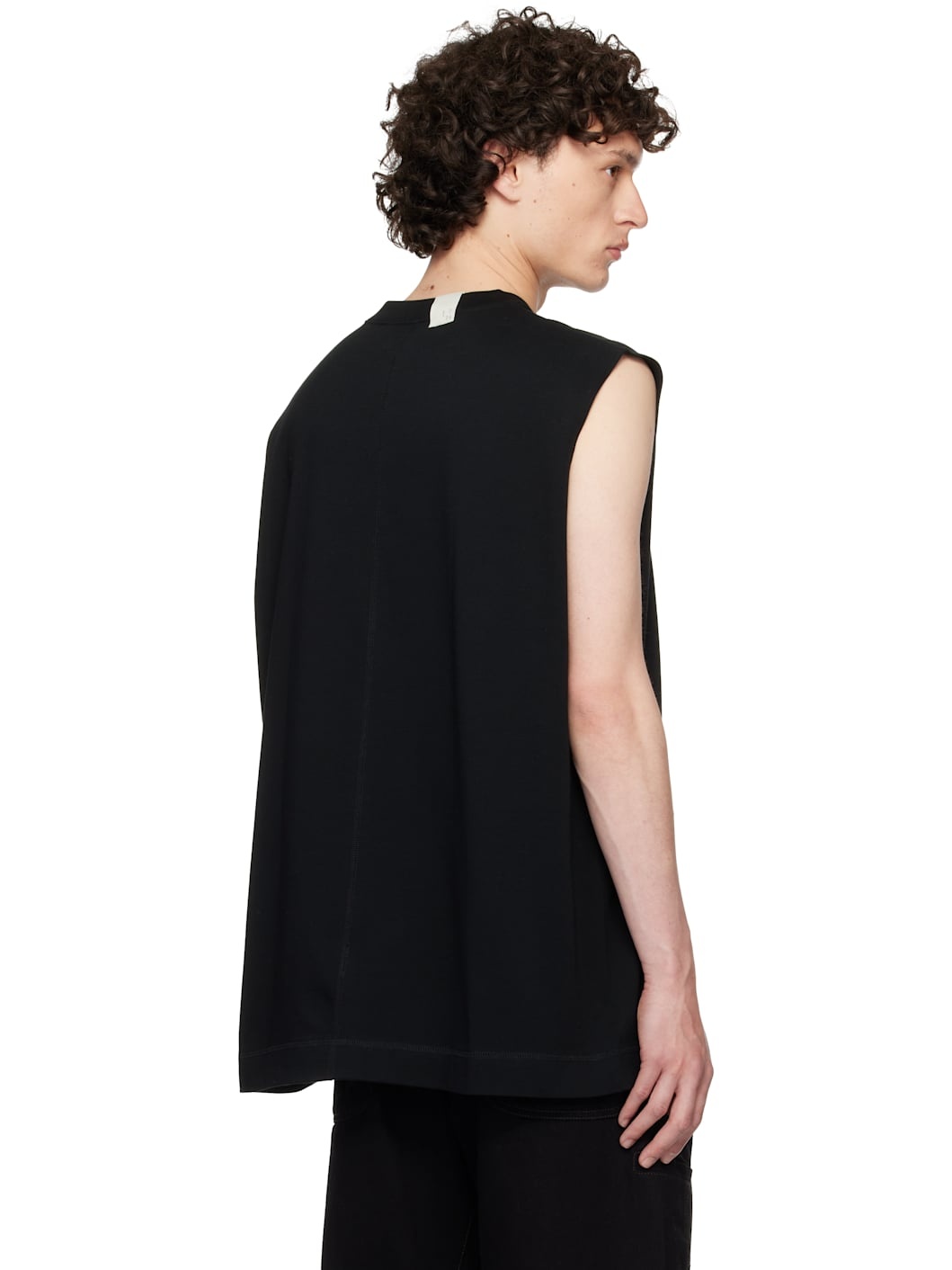 Black Loose-Fit Tank Top - 3