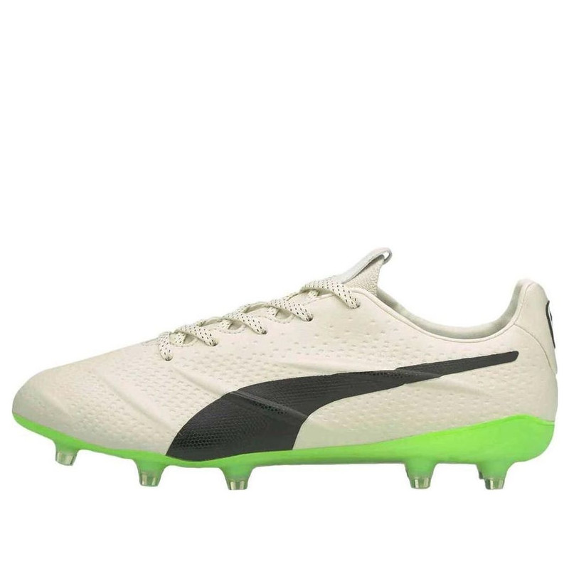 PUMA King Platinum 21 Vegan FG AG 'Ivory Glow Green Glare' 106675-01 - 1