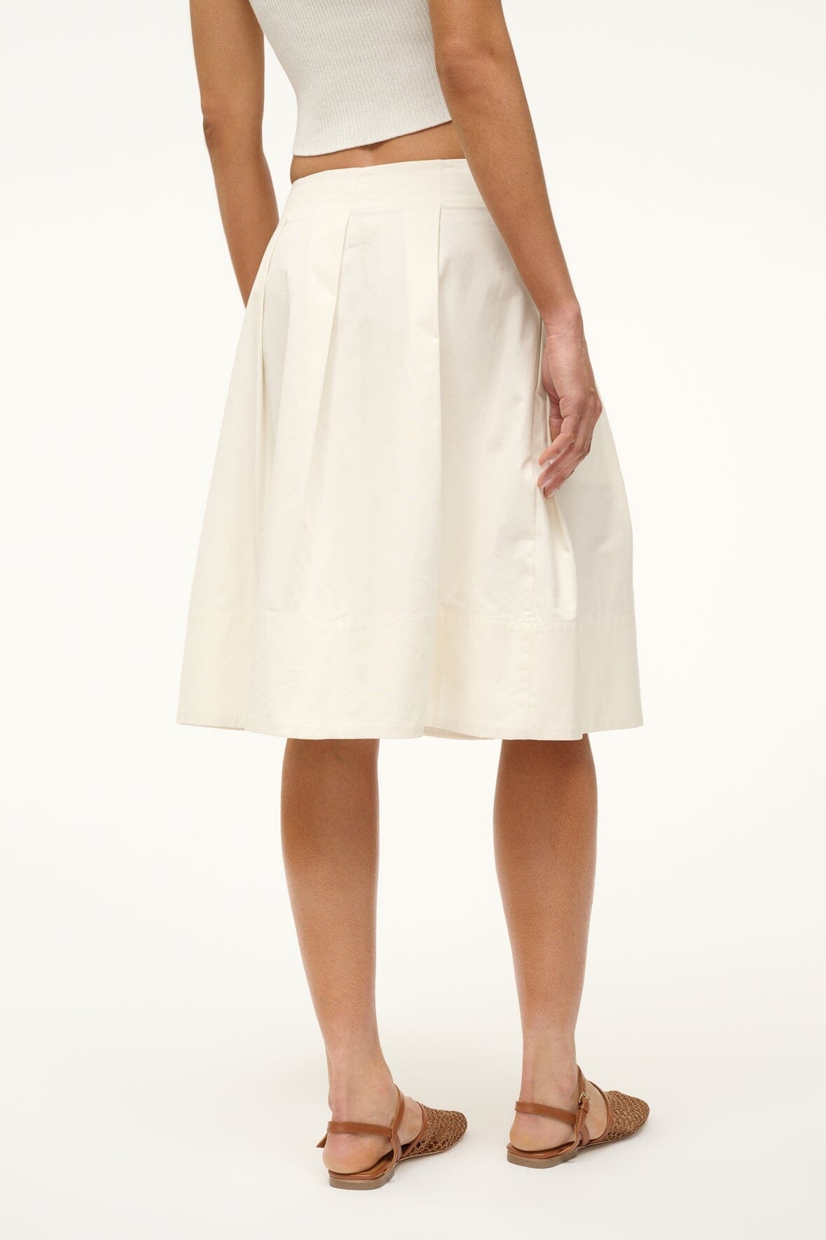 STAUD LONDON SKIRT IVORY - 5
