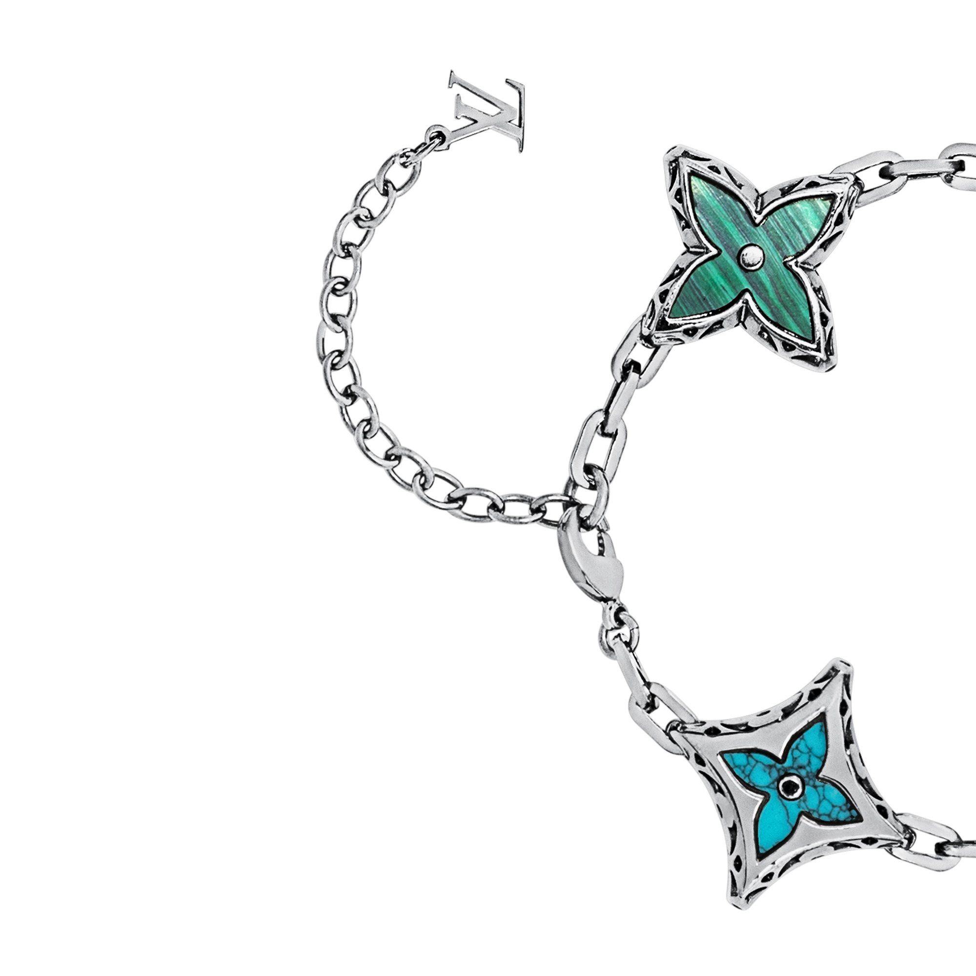 LOUIS VUITTON＊MNG Big Party Bracelet ブレスレット＊送料込 Louis Vuitton Mng Big Party Flower-charm Brass Bracelet in