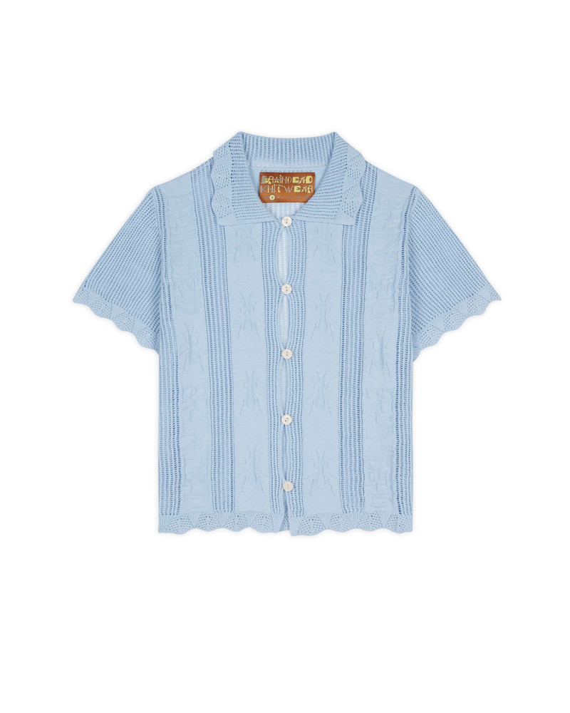 Translucent Doily Top - Light Blue 1