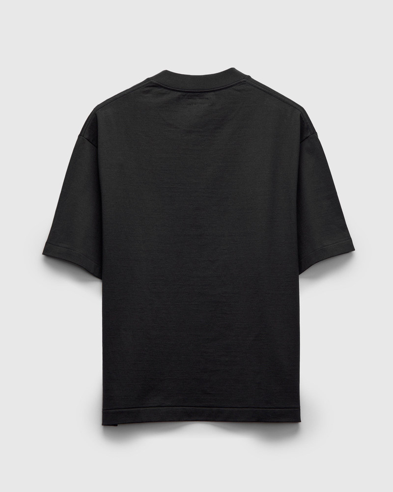 KAPTAIN SUNSHINE Suvin Supima Cotton Half Sleeve T-Shirt in Ink Black outlook