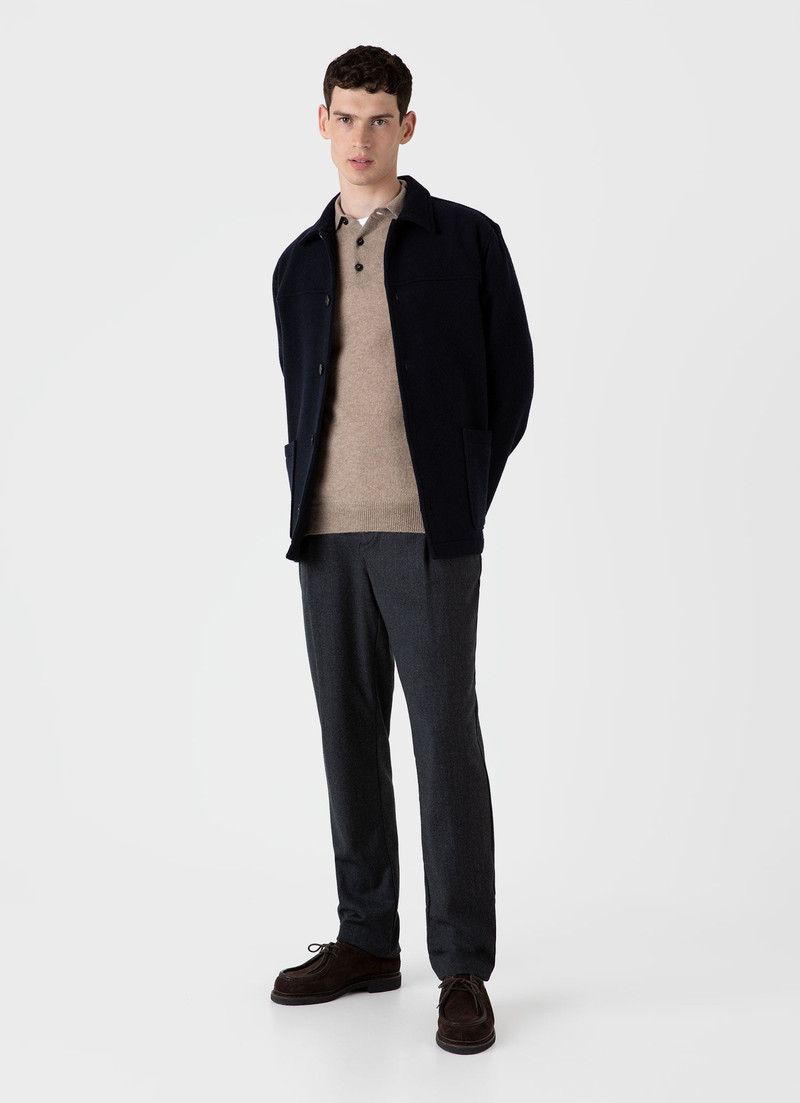 Sunspel Cashmere Polo Shirt outlook