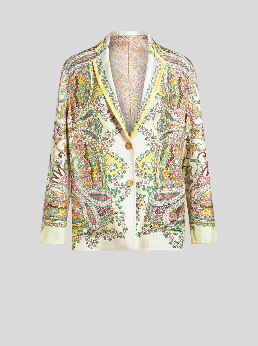 REVERSIBLE SILK TWILL JACKET - 2