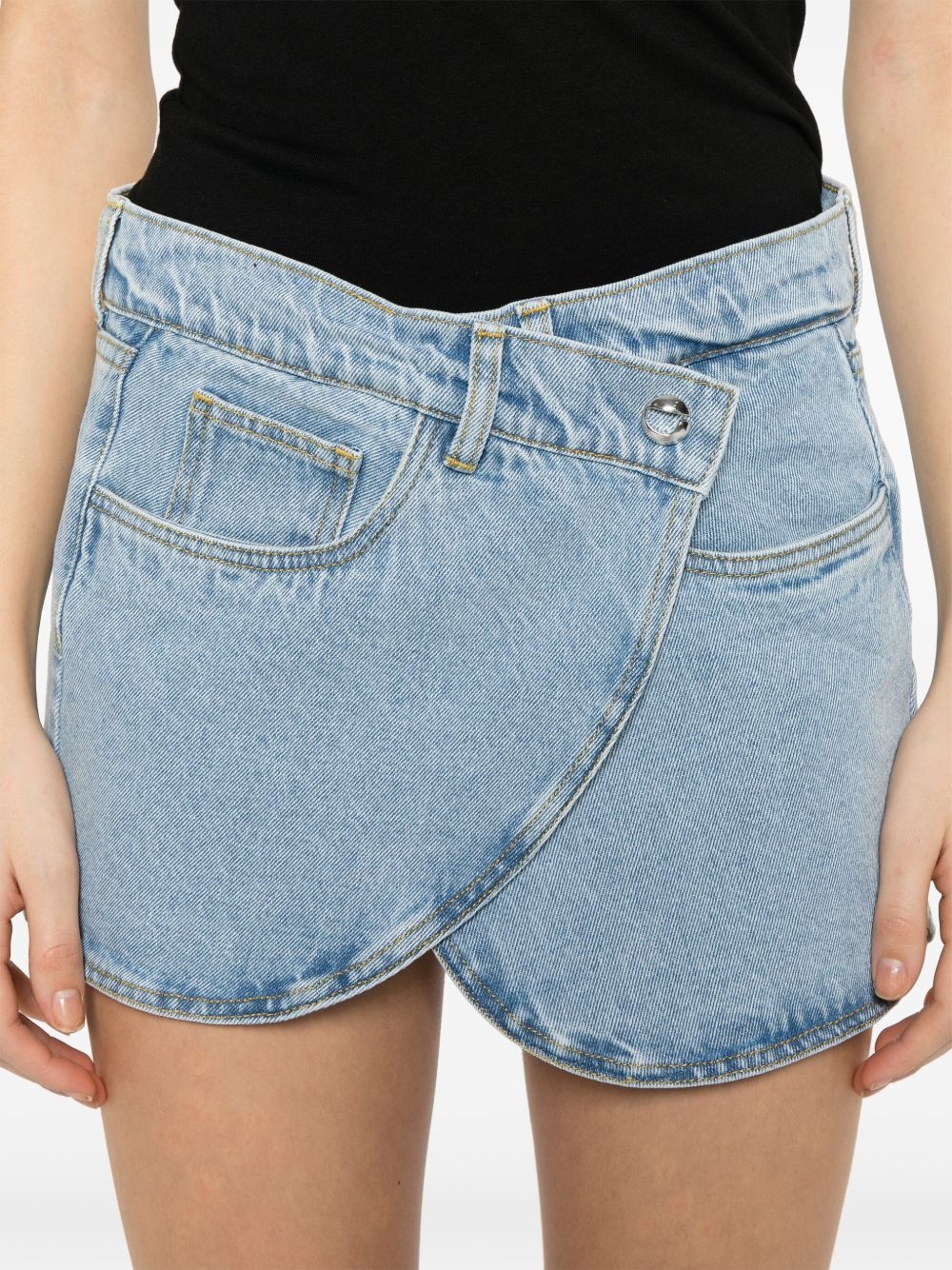 denim mini skirt - 5