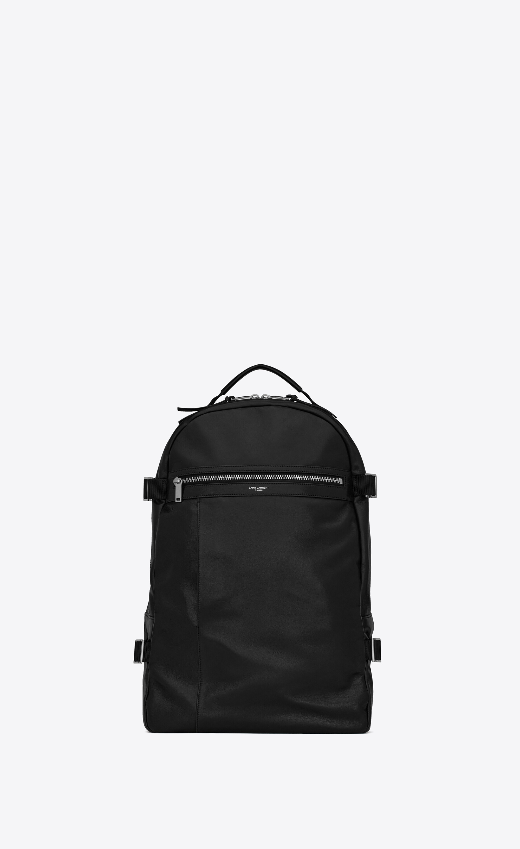 city trekking backpack in lambskin and nylon - 1