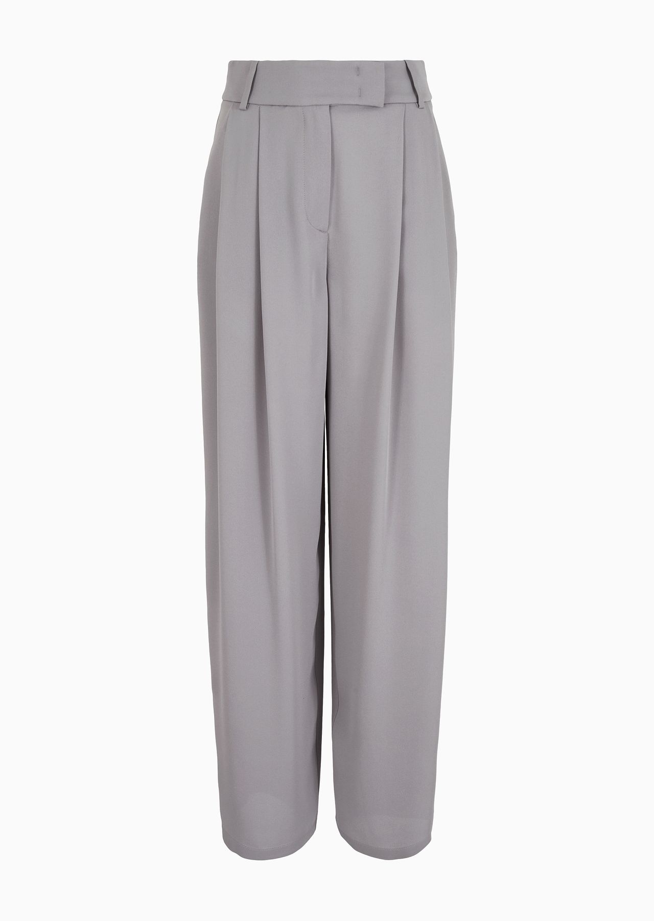 ASV triple silk-georgette double-pleat trousers - 1