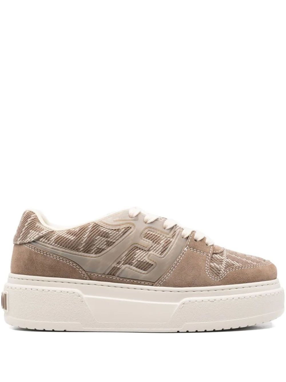 Match logo platform sneakers - 1