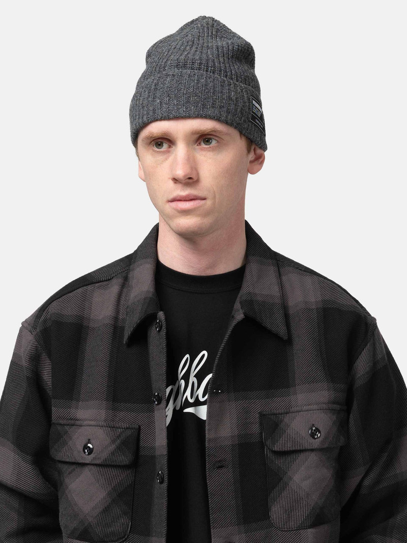 NEIGHBORHOOD JP Beanie Charcoal outlook