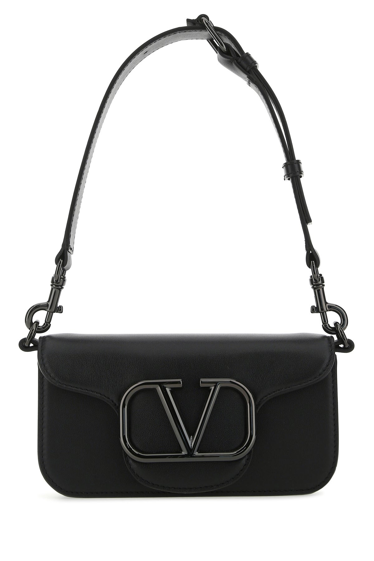 Black leather Locò shoulder bag - 1