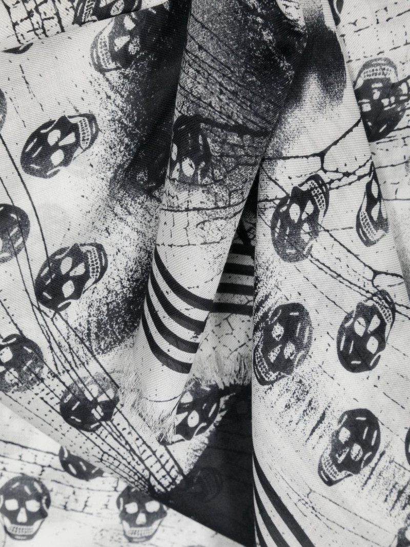skull-print scarf 3