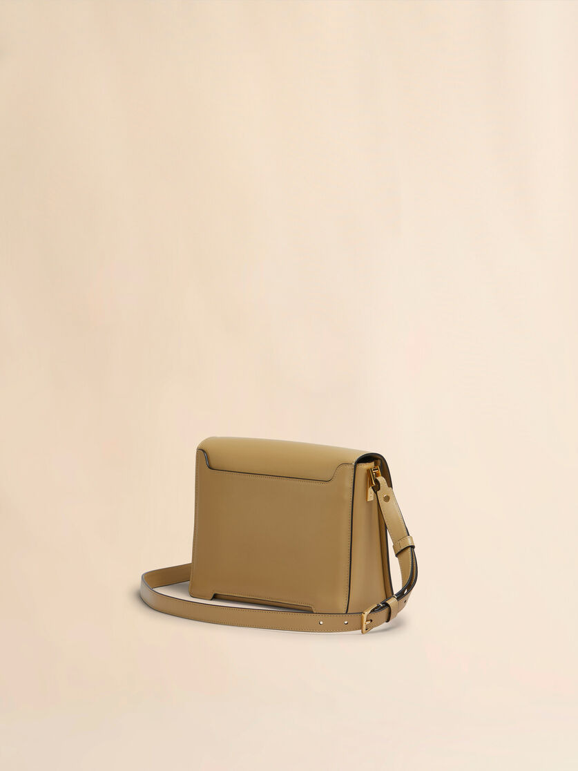 CAMEL LEATHER TRUNKAROO MEDIUM SHOULDER BAG - 2