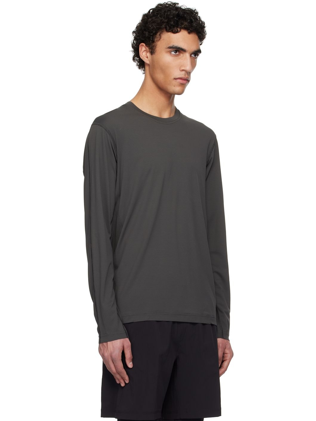 Gray Lightweight Cordura Training Long Sleeve T-shirt - 2